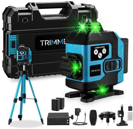 Trimmex Kruislijnlaser + Statief - 16 Zelfnivellerend Bouwlaser