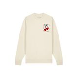 Pinned by K Curve K Curve sweater met backprint ecru