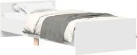 vidaXL Bedframe bewerkt hout wit 100x200 cm
