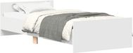 vidaXL Bedframe bewerkt hout wit 100x200 cm