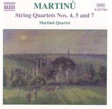 Outhere Naxos Martinu Quartet - Martinů: String Quartets Nos 4, 5 And 7 (CD)