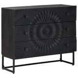 vidaXL Ladekast Zwart 75 x 30 x 65 cm