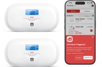 X-Sense XC0C-MR Slimme koolmonoxidemelder met WiFi - 2 Koolmonoxidemelders - Link+ Pro - Werkt via app - Draadloos RF koppelbaar - LCD Display - CO melder