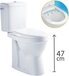 Go by Van Marcke Nemo Go XJoy toilet - Spoelrandloos - 47x36.5x66 cm - Porselein - Wit
