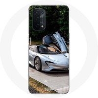 Maniacase Etui voor Oppo A74 5G Formule 1 McLaren Auto Grijs