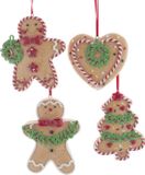 Kurt S Adler Christmas Inspirations Claydough Gingerbread With Holly 8,9 cm ASS kerstbal kerst Kurt S. Adler