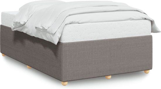 vidaXL Bedframe Taupe 120x190 cm Stof