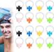 Bol 16 stuks clips de nez pour piscine - accessoires de natation en silicone - clips de nez unisexes pour enfants et adultes - débutants - 8 couleurs