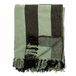 Bloomingville Plaid Frello - Gerecycled Katoen - Groen Gestreept - 160x130 cm
