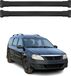 Omac Barres de toit en aluminium pour Dacia Logan MCV MK1 2006-2012 – Tüv / Din 75302:2019 – Charge max 75 kg – 2 barres noir