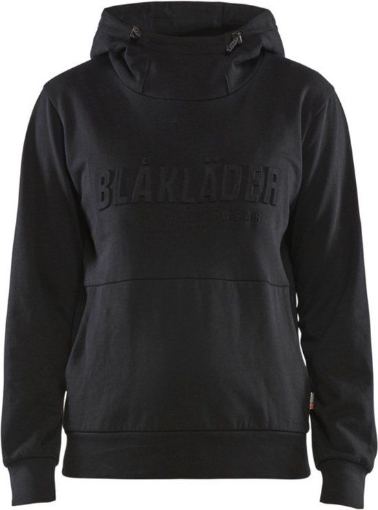 Blåkläder Dames hoodie 3D 3560-1158 - Zwart - XS