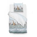Zo!Home Zo!Home Kacie Dekbedovertrek - Eenpersoons - 140x200/220 cm - Blauw