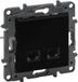 Legrand Computerstopcontact 2xRJ45 CAT6 FTP, Schwarz, Niloe Step