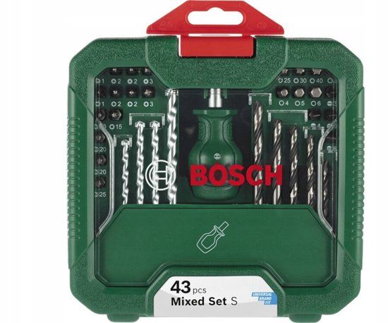 Bosch 43-delige Borenset met koffer