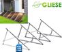 Panneau solaire 118 cm, installation de balcon, réglable de 0° à 90°, pour 2 panneaux solaires. Supports d'inclinaison robustes pour systèmes photovoltaïques. 0% TVA