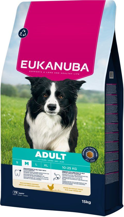 Eukanuba Adult Medium Breed Kip - Hondenbrokken - 15 kg