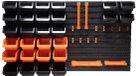 BLACK+DECKER Gereedschapsbord met Opbergbakjes en Hangers - 98 x 23 x 43 CM - 43 Onderdelen - Gereedschapswand