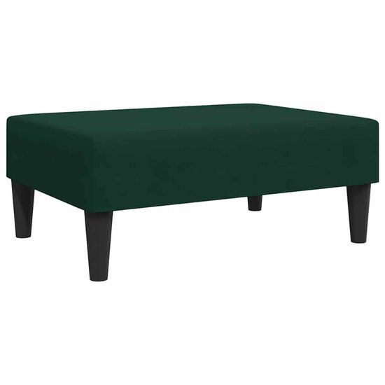 vidaXL Voetenbank 77x55x31 cm fluweel donkergroen
