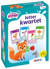 Merkloos Letterplons - Letterkwartet - Educatief spel voor kinderen