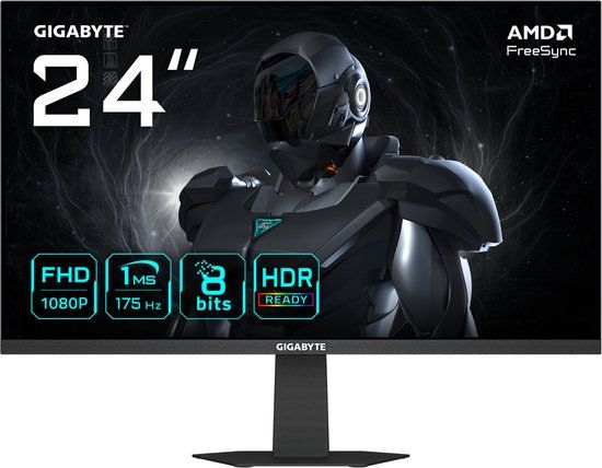GIGABYTE GS24F14A computer monitor 60,5 cm (23.8") 1920 x 1080 Pixels Full HD LED Zwart