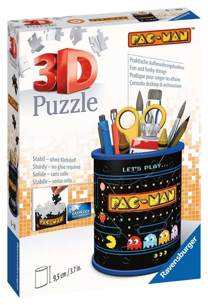 Ravensburger 3D Puzzel - Pac-Man Pennenbak (57 stukjes)