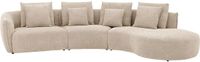 Goossens Fay Hoekbank - Stof - Beige - 364 x 85 x 203 cm - Rechts