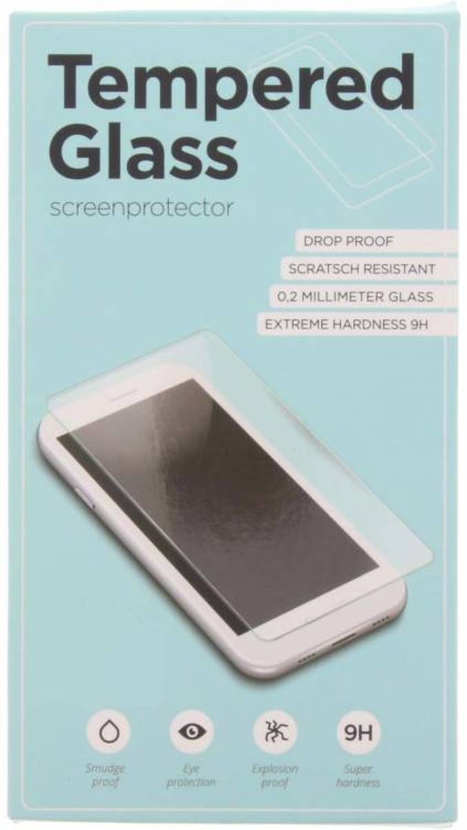 - Zwart gehard glas achterkant protector iPhone 8 / 7