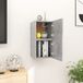 Maison Exclusive - Meuble TV mural, 2 pièces, couleur béton, 30,5 x 30 x 30 cm