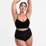 cfab Corrigerende slip met hoge taille Zwart 3XL/4XL
