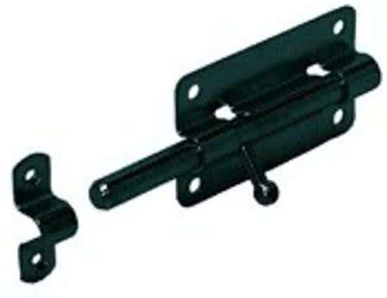 GB Plaatgrendel 74337 100x50mm Zwart Verzinkt