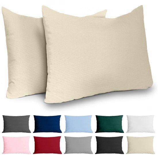Dreamzie Kussensloop 40x70 Renforcé Katoen (set van 2) - Beige
