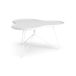 Swedese Table Flower mono 84x90 cm H45 cm frêne laminé blanc