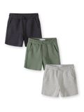 Minoti korte broek jongens 3-pack - katoen - grijs