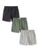 Minoti korte broek jongens 3-pack - katoen - grijs