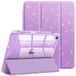 FINTIE Slanke hoes voor iPad Air 11 inch M3 (2025) / M2 (2024), iPad Air 5e (2022) / 4e generatie (2020) 10,9 inch - [Ingebouwde potloodhouder] Sprankelende hoes met glanzende transparante achterkant