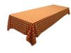 LA Linen Geruit tafelkleed, 152,5 x 304,5 cm, oranje
