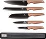 Berlinger Haus SET VAN 5 KEUKENMESSEN BH-2697 ROSE GOLD/ZWART