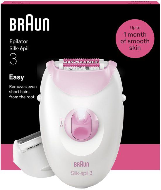 Braun Silk·épil 3 3-031 Epilator met snoer Roze