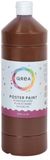 Qrea Plakkaatverf donkerbruin 1000ml | 6 stuks