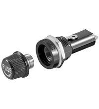 Goobay zekeringhouder voor maat 5x20 Zwart