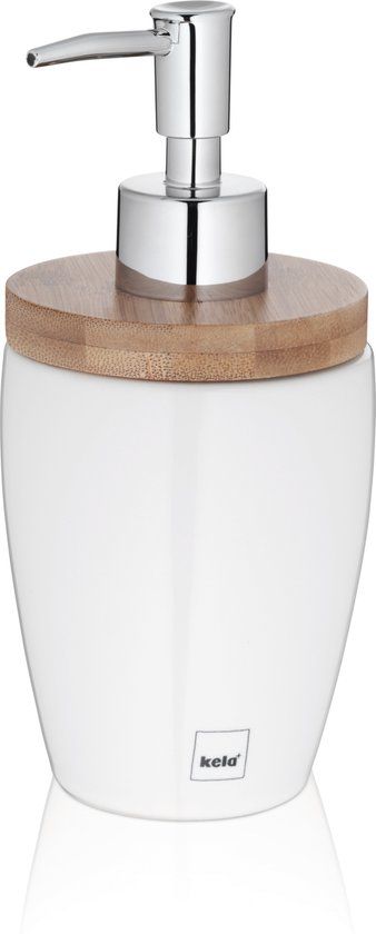 Kela Natura Zeepdispenser - Wit - 0.35 l - Keramiek