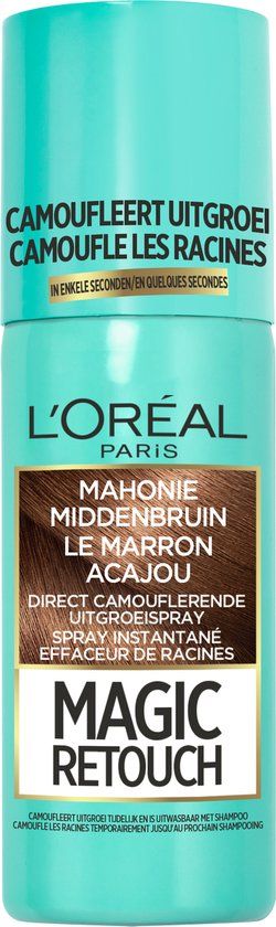 L'Oréal Paris Magic Retouch - Mahonie Middenbruin - Uitgroeispray - 75 ml