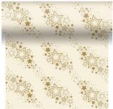Duni 3-in-1 Holiday Star Cream 40x480cm.