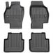 Frogum - No.77 - Automatten 3D - Geschikt voor SKODA Scala vanaf 2019 - 4-delig - TPE Rubber - Zwart