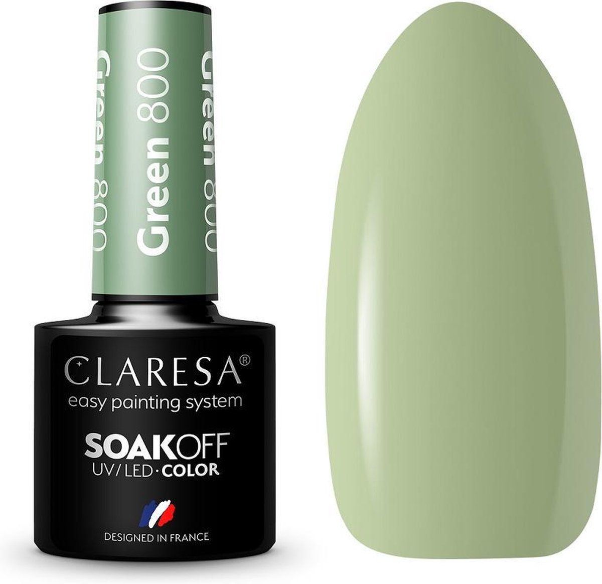 Claresa Soak Off UV/LED groene hybride vernis 800 5g