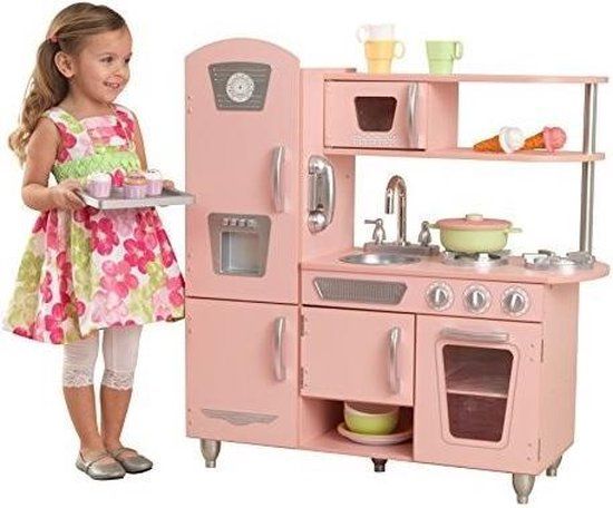 KidKraft Vintage Wooden Play Kitchen - Pink