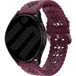 Strap-it Amazfit Bracelet de silicone avec relief Amazfit GTS 4 (bordeaux)