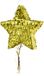 PartyDeco Pinata ster - goud - papier - 44 x 42 cm