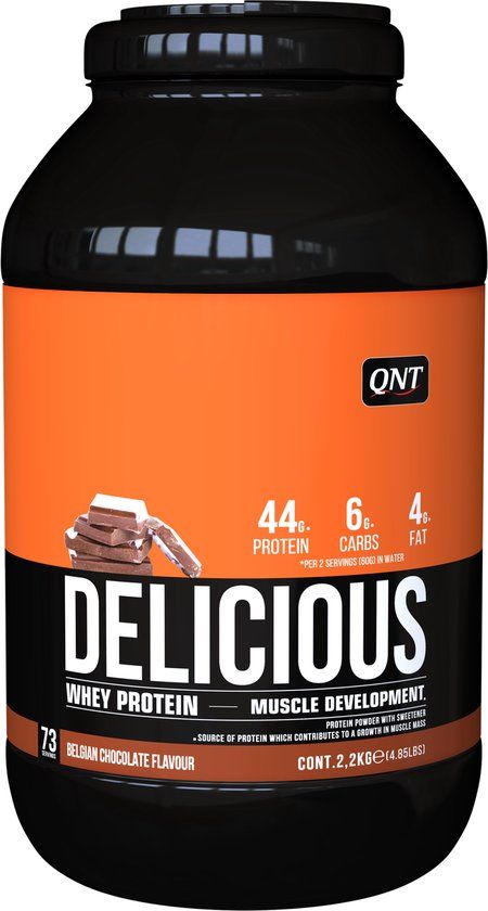 QNT Delicious Whey Protein - 2.2kg - Chocolate