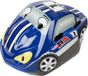 On Bike Verstelbare veiligheidshelm voor babyfietsen maat S 48-52 cm blauwe speelgoedauto